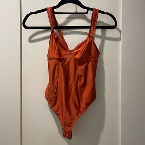 Burnt orange Urban Outfitters bodysuit